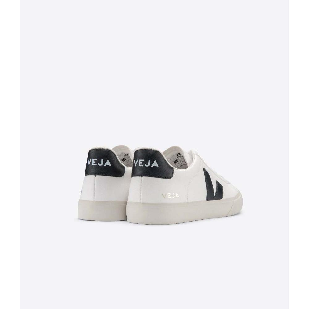 Veja CAMPO CHROMEFREE Low Tops Sneakers Dame White/Black | NO 592LIS